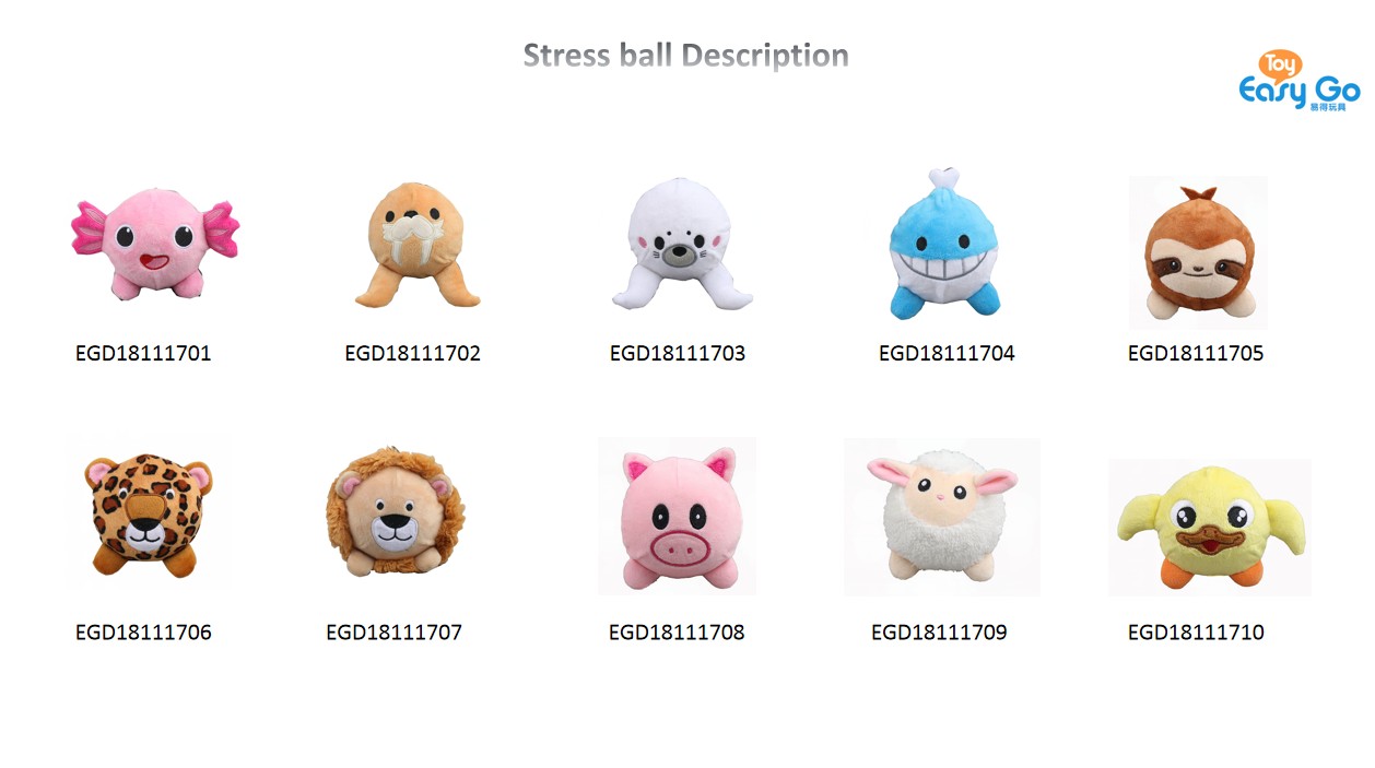 Hot Selling Cute Pink Axolotl Stress Ball,soft toy for child,100% recycled material with GRS